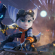 Rivet and her big hammer as seen in Ratchet and Clank.